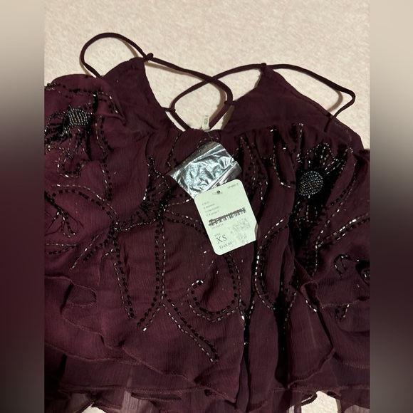 Free People Elsa Embellished Tank Top Femme and flouncy, this sweet sequin-embel - Picture 2 of 4